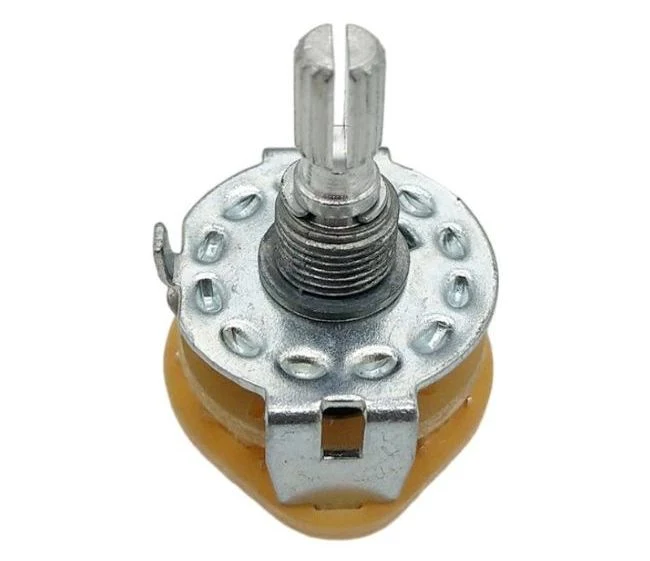 4 Pole 5 Position Rotary Switch RS25-1-12 Shaft 500V 50-60Hz 1minute Rotary Voltage Selector Switch