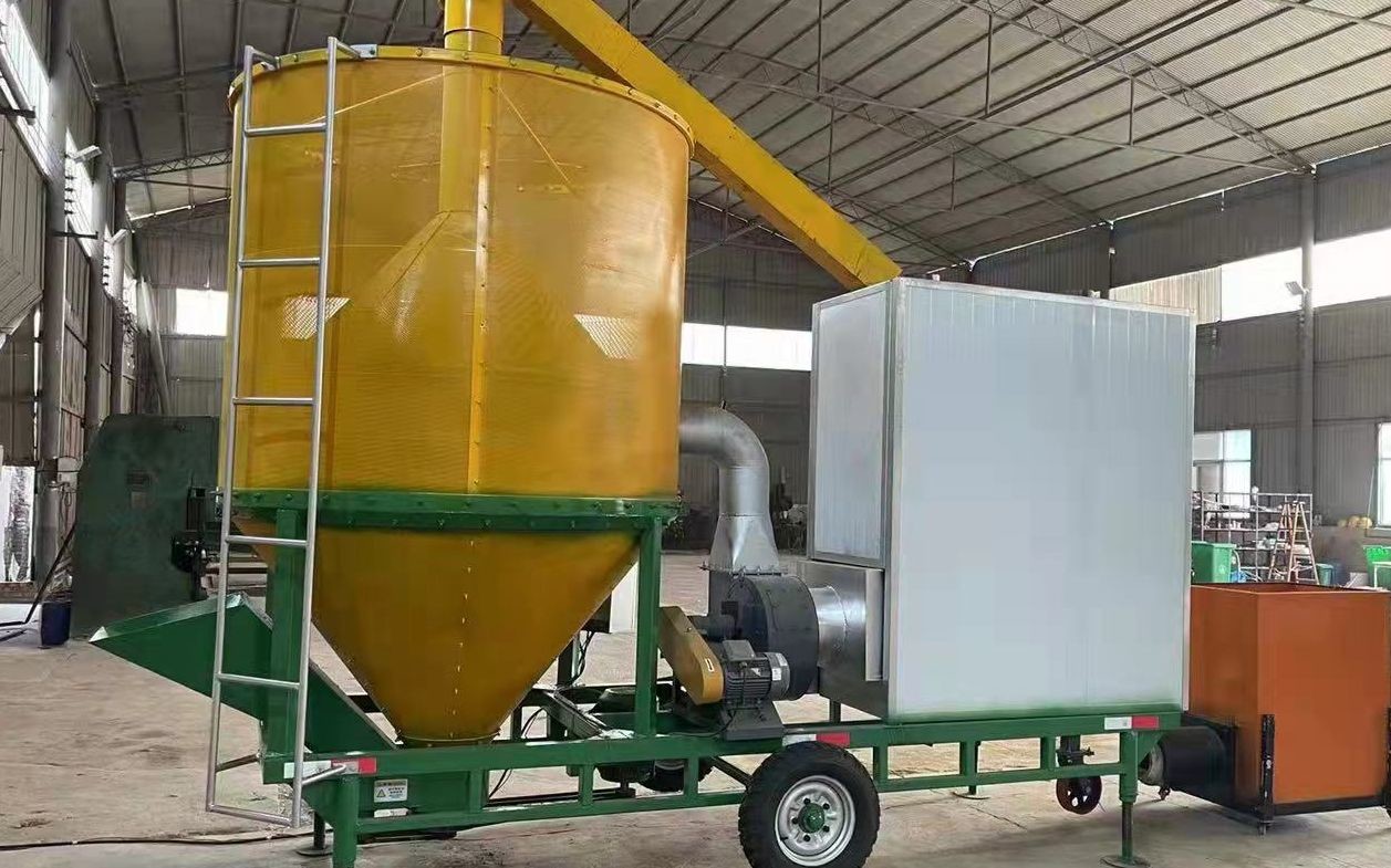 Mobile Batch Corn Wheat Rice Grain Tower Dryer Dehydrator Equipment Small Type