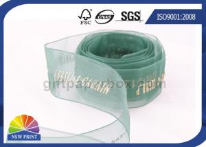 Buy cheap Sheer Packaging Gift Wrap Organza Ribbon For Wedding Florist Corporate product