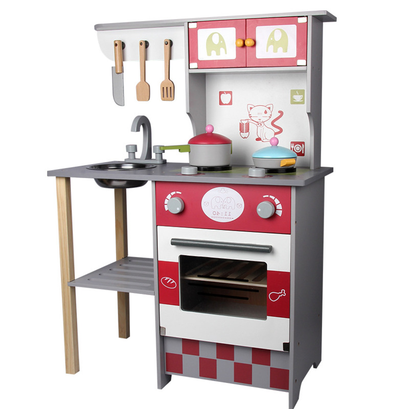 House 84cm Wooden Role Play Sets 60cm Puzzle Wooden Role Play Food