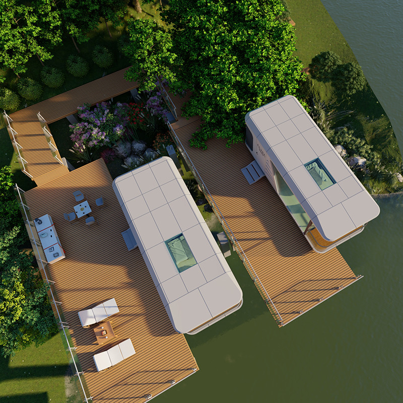 10 Tons Space Capsule House for Prefabricated Construction Customizable Wind Resistance