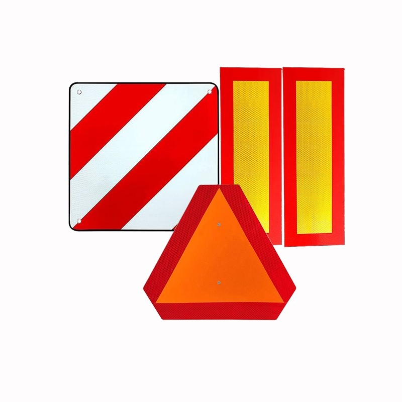 High Visibility Reflective Vehicle Eye-catching Marking License Plate Number Reflective Stickers For Heavy Trucks