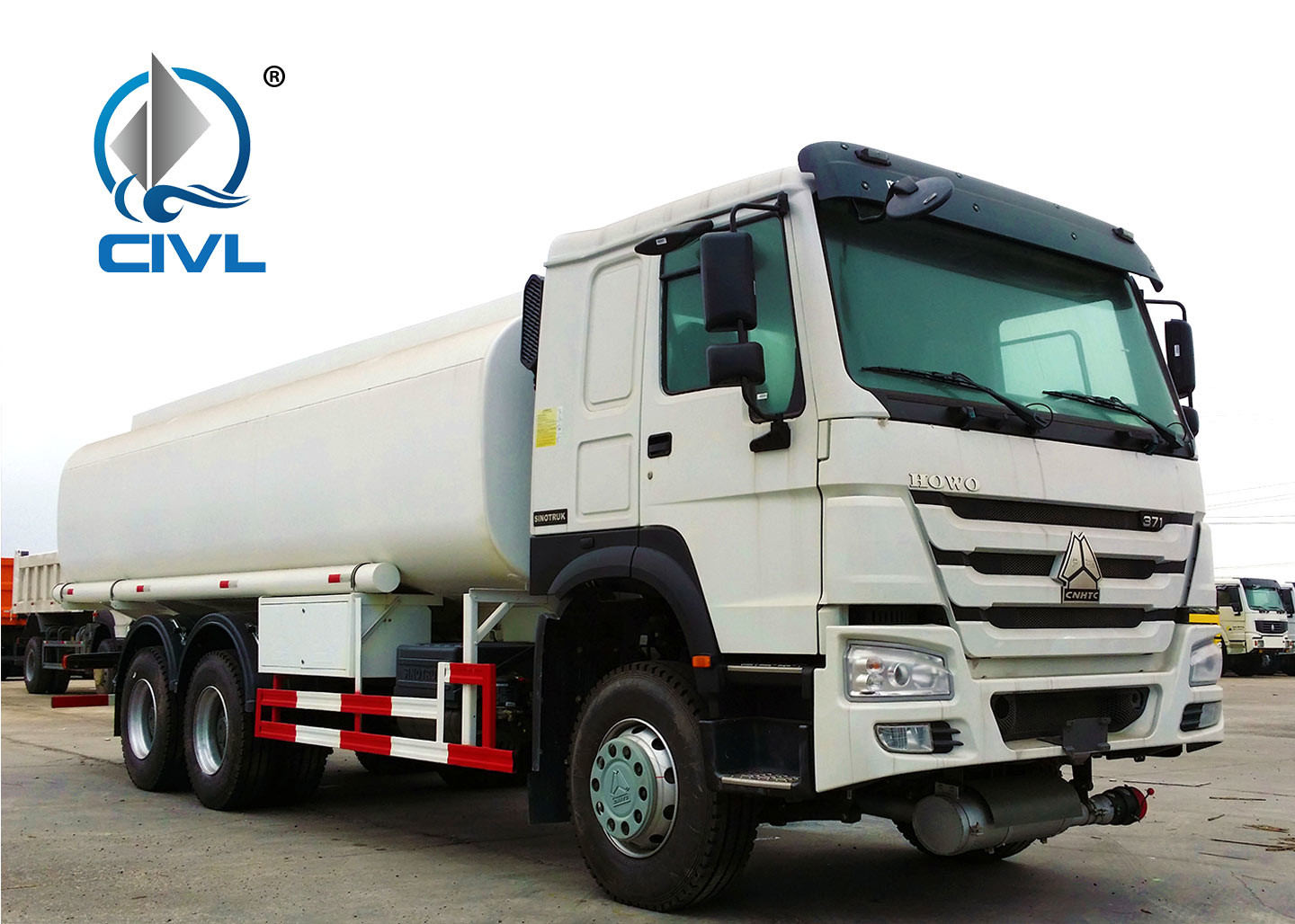 SINOTRUK HOWO 22cbm Fuel Oil Delivery Truck 6x4 Fuel Pump Pipe 336 Hp