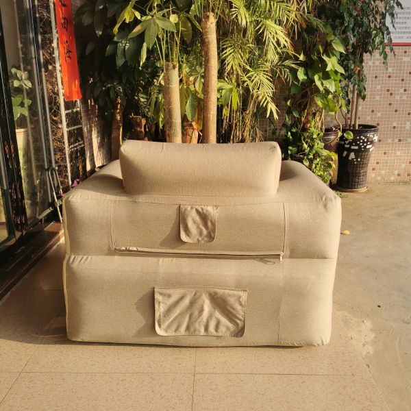 Customizable Outdoor Inflatable Auto-Inflatable Sofa - Portable Air Sofa with Custom Size/Color/Logo for Camping, Beach & Patio