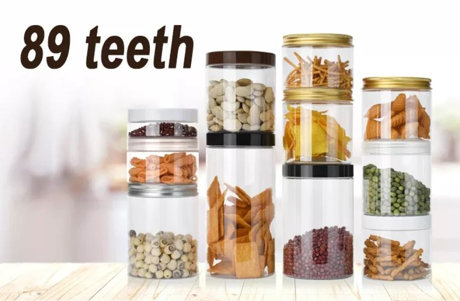 Cosmetic Transparent PET Plastic 300g Cream Jar With Black Lid