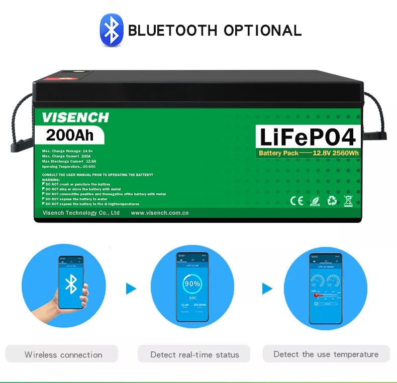 Visench Direct factory 48v battery 200Ah Deep 6000 Cycles Solar Lifepo4 Rechargeable Li-Ion Energy Storage Battery