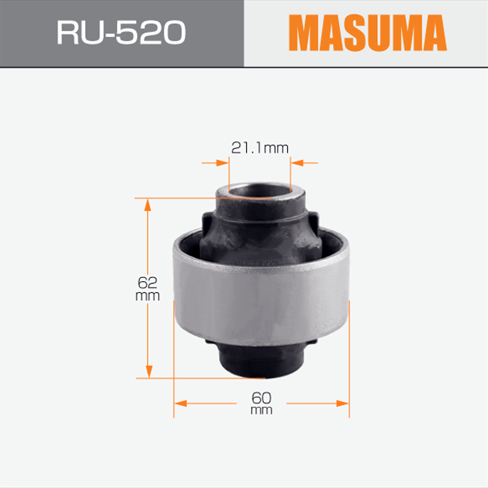 Replace/Repair RU-520 MASUMA Auto Chassis Parts Mountings Crossmember for TOYOTA AQUA