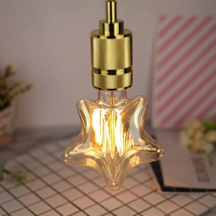 S135 E27 Five-pointed Star LED Retro Edison Bulbs 220V 2W 4W Led Filament Bulb