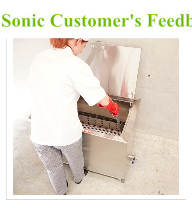 Kitchen Hood Stainless Steel Soak Tank Degreasing / Cleaning Insert Filters 110 / 230V 50Hz