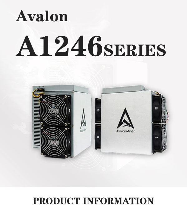 Canaan Avalon A1246 Asic BTC Miners 83T 81T 85T 87T 90T 3200W~3450W/T