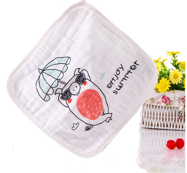 Vivid Pattern Combed Cotton 4 Layer Gauze Fabric Infants Cover Wrap