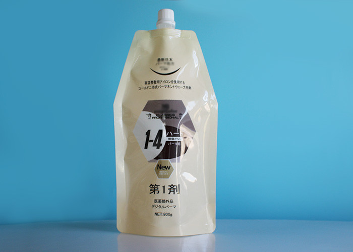 Custom Eco Friendly Spout Pouch Bags In Stand Up Bottom For Liquid Refill Soap Pack