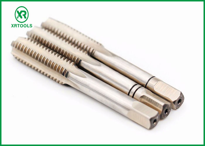 DIN 352 Metric Pipe Tap Set , White Finished Acme Thread Tap Silver Color
