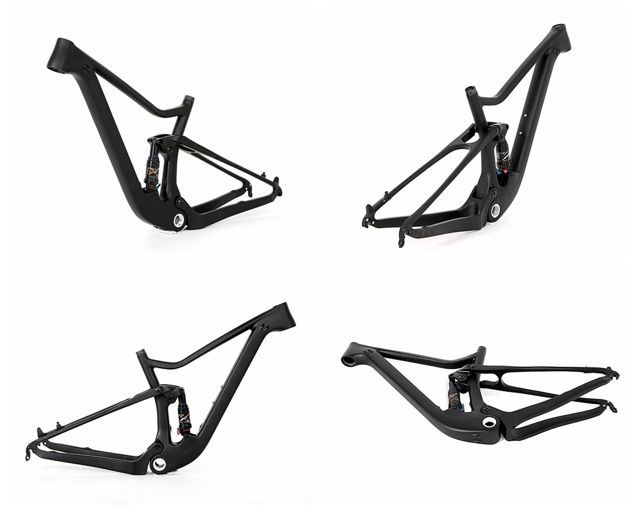 OEM 15" 17" 19" Carbon Fiber MTB Frame With Rockshox Rear Shox