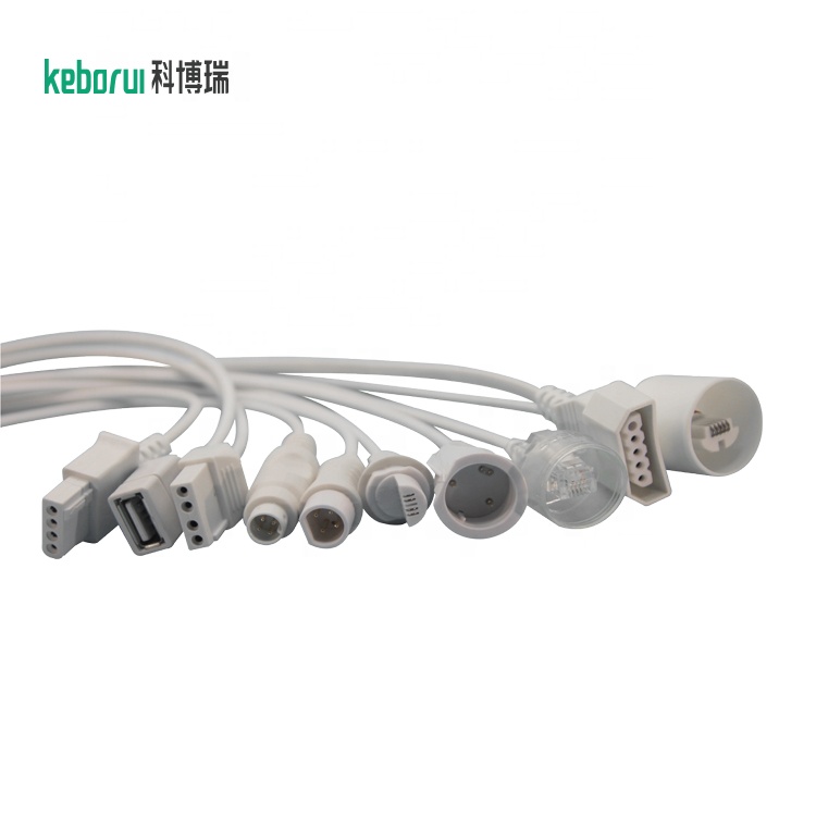 Spacelabs 6p6c blood pressure cable to Abbott transducer IBP adapter cable