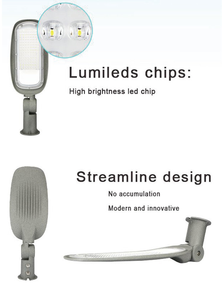 KCD Classic Performance Safety Electric Die Casting Aluminium Housing Efficient Waterproof Slim 150w Smart LED Street Lights