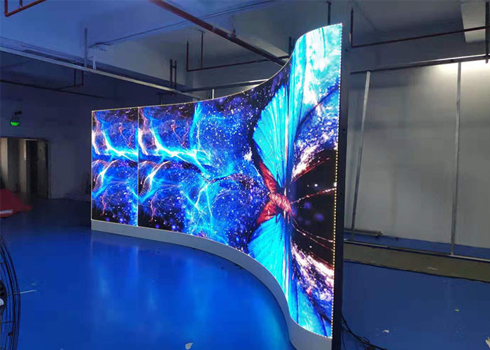 MPLED Curved Indoor Flexible LED Displays Full Color FCC Approved