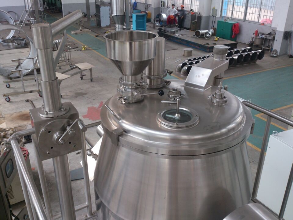 Albumin Powder High Speed Mixer Wet Granulator Machine Buttom / HMI Control