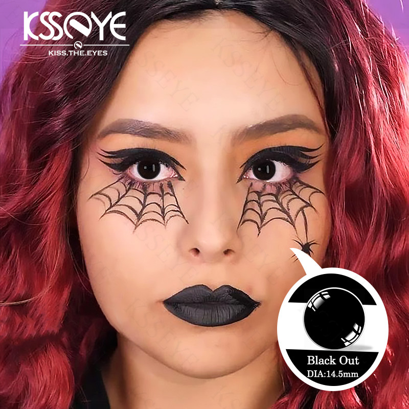 KSSEYE Halloween Cosplay Crazy Color Contact Lenses 8.6mm