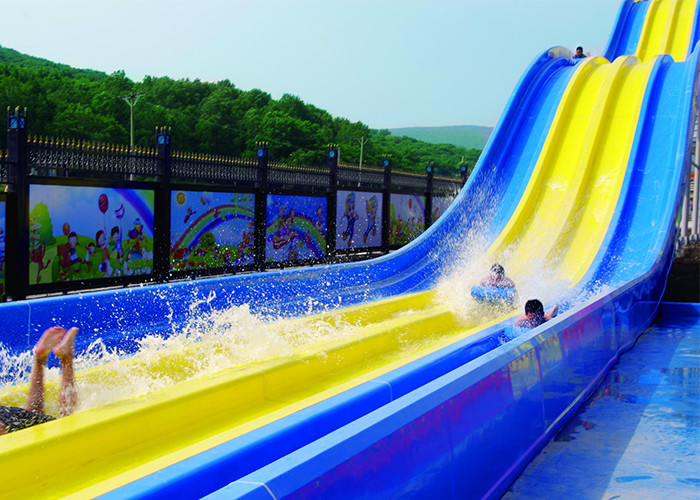 Outside Tornado Water Slide Playground For Amusement 1 Year Wanrranty