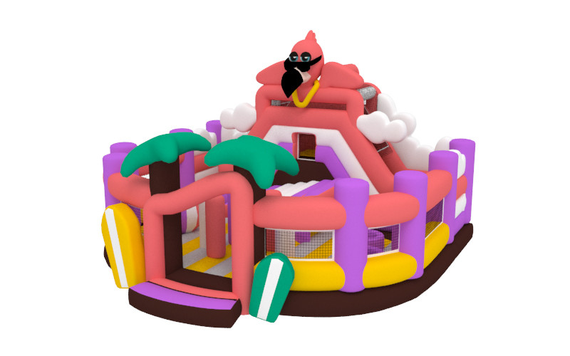 Interactive Games Giant Inflatable Fun City Bouncy House Dry Slide Inflatable Jumping Castle