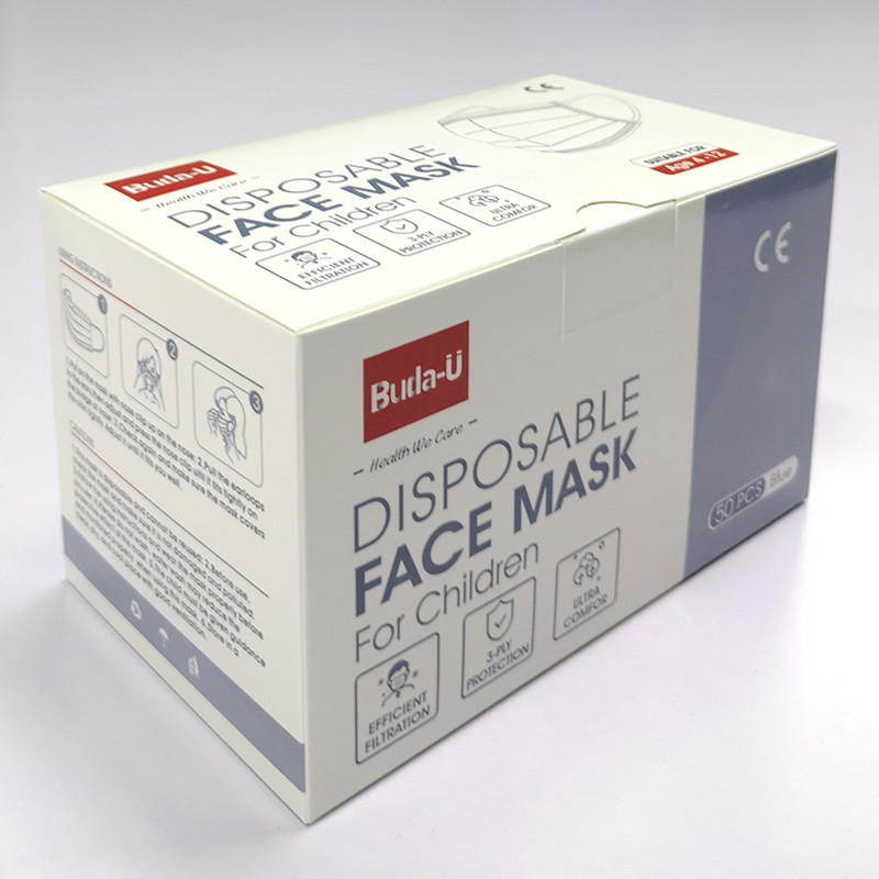 Childrens Disposable 3 Layer Mask , With Earloops , BFE≥98%. CE And FDA. Breathable And Comfortable