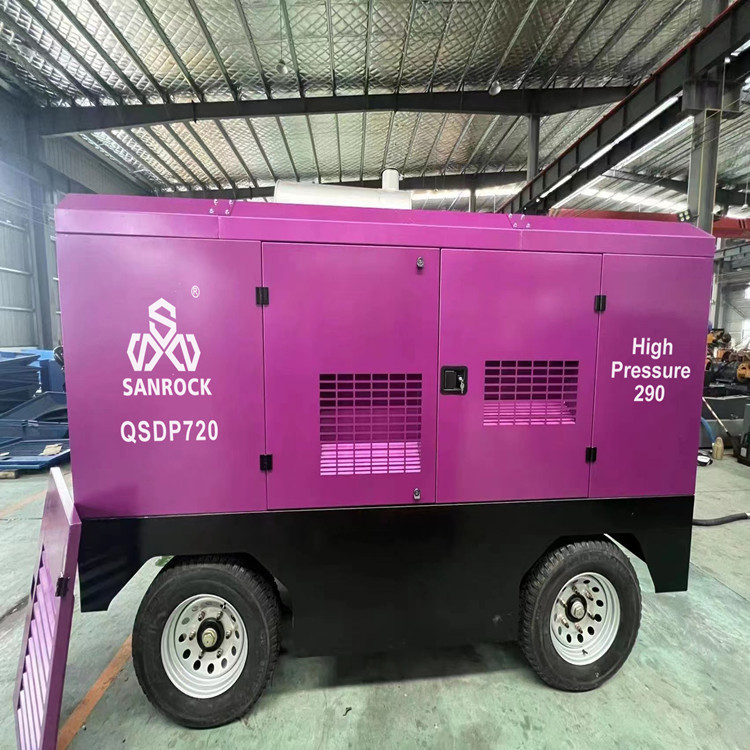 Mining Air Compressor Screw Type High Pressure Rotary Air Compressor Machine Two Stage Screw Air Compressor