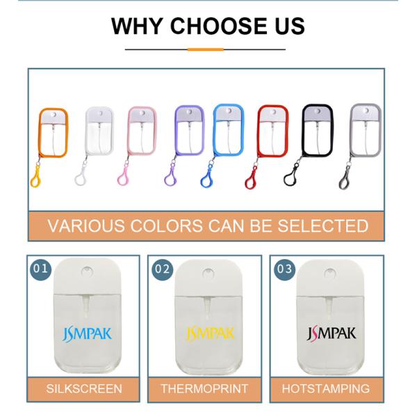 Portable 38ml 45ml 50ml Credit Card square Plastic Perfume Atomiser Fresh Breath Mouth Spray Bottle