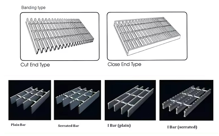 30x100mm Floor Steel Grating Steel Driveway Grates Custom Stainless Steel Grill Grates