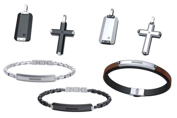 Punk Stainless Steel Cross Jewelry Set Gold Silver Black Hip Hop Mens Cuban