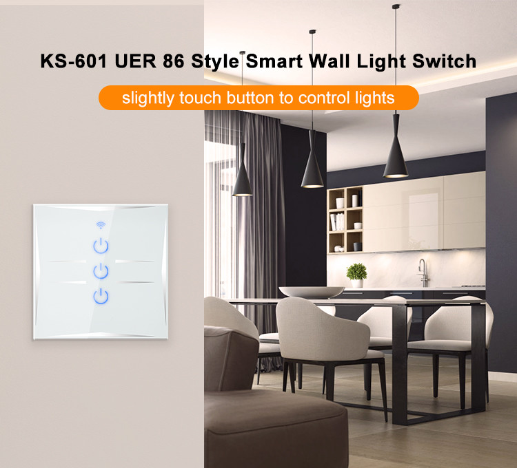 90V-260V Tuya App Smart Wifi Wall Switch For Led Lights Works With Alexa And Google Home