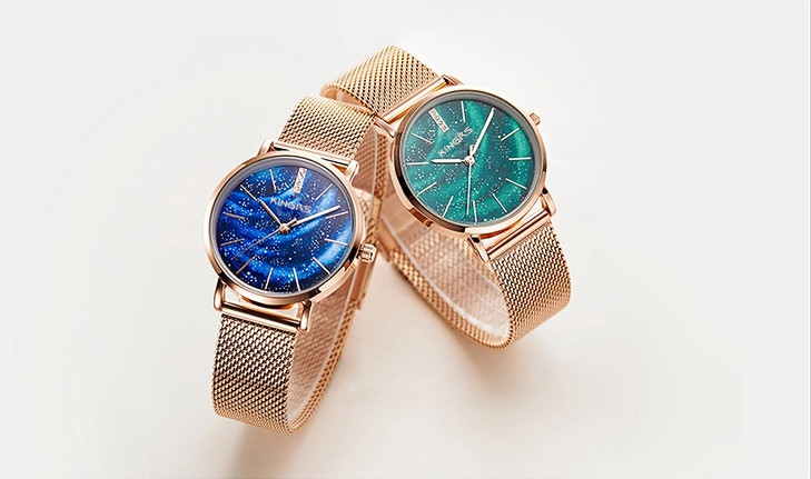 32mm Lady Fashion Watch Stainless Steel Milanese Band Wrist Watch for Women