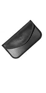 Leather faraday bag