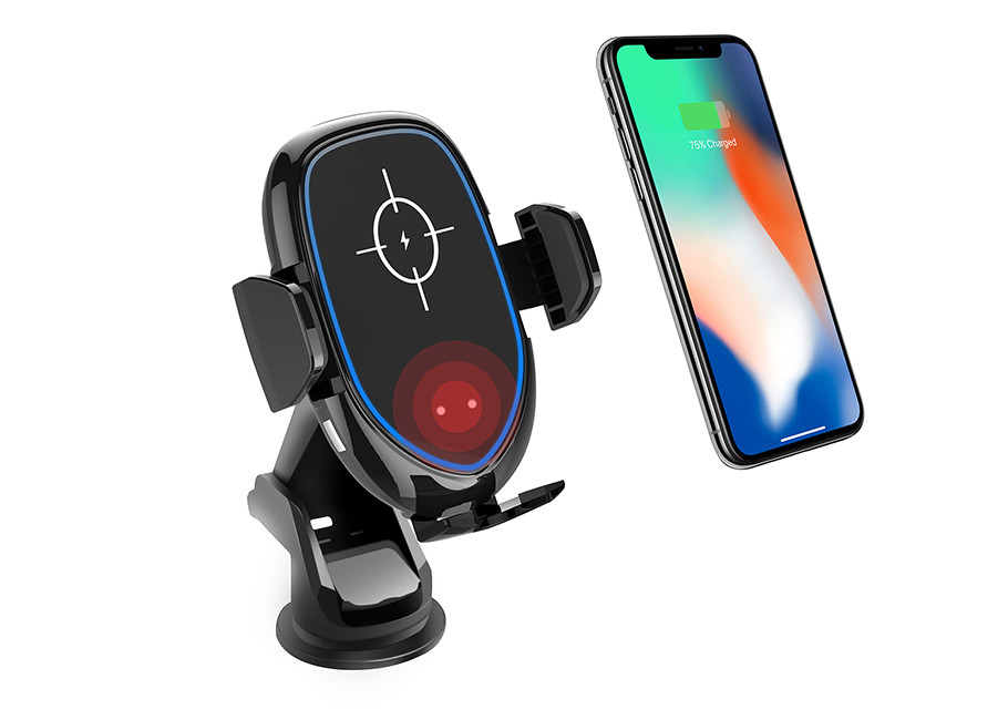 5V 2A Wireless Cell Phone Charger , Single Coil Qi Wireless Power Charger