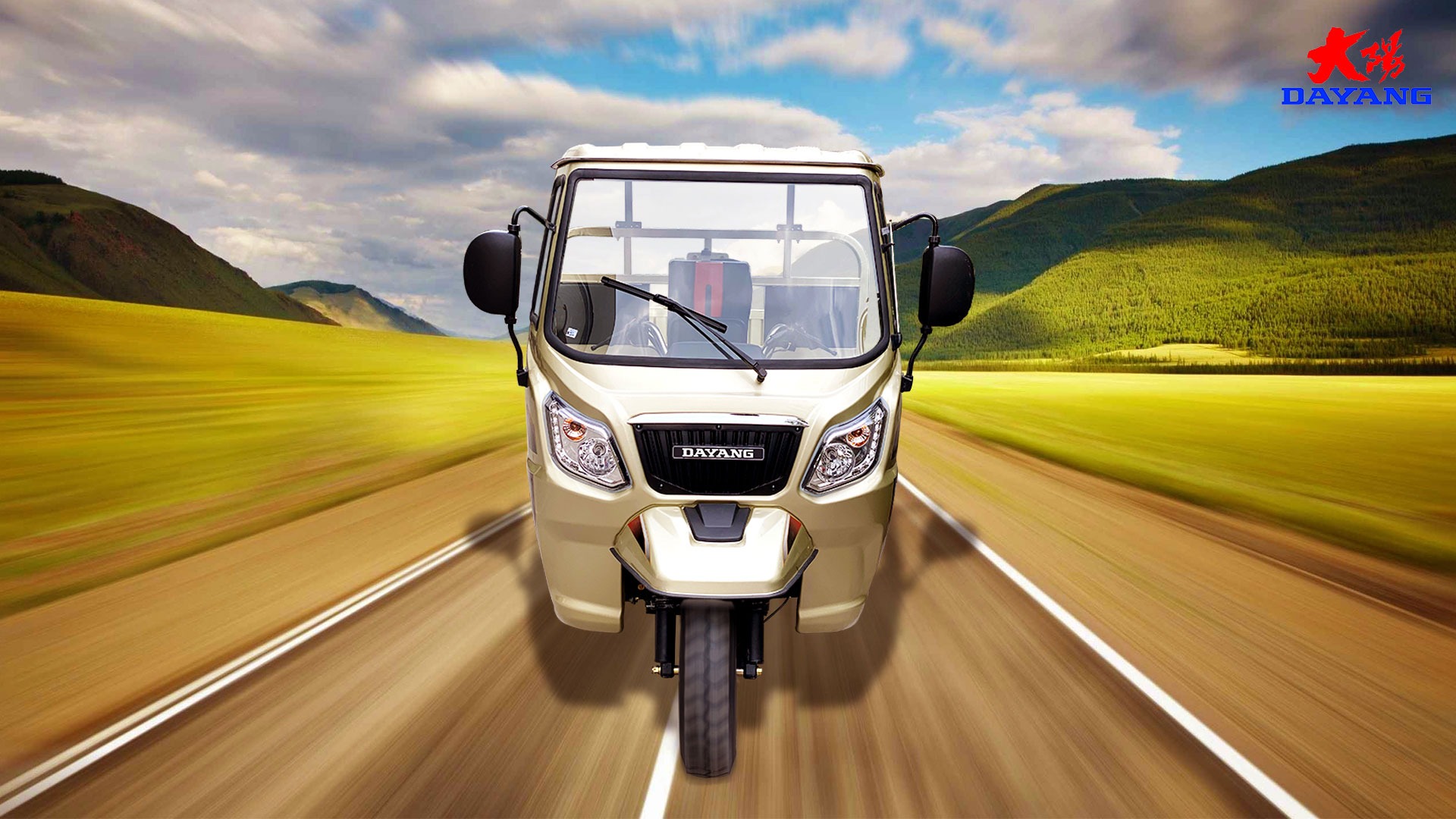 5.0-12 Tyre Bajaj Motorcycles Gas Cargo Trike Tuk Tuk for Transportation