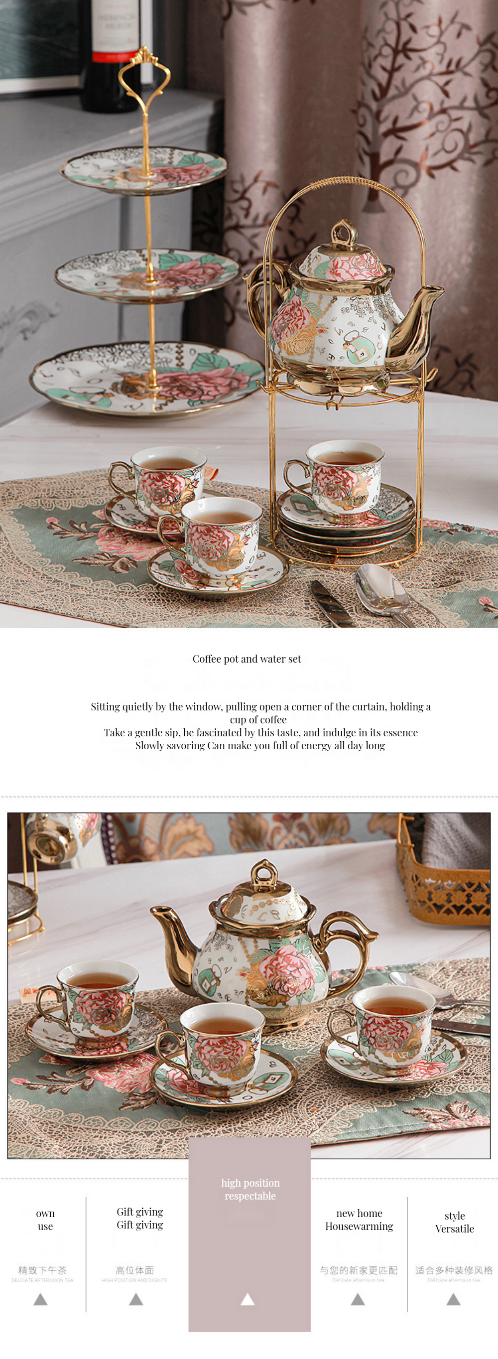 Electroplated Ceramic Cups Luxury Modern Design for Coffee Enthusiasts
