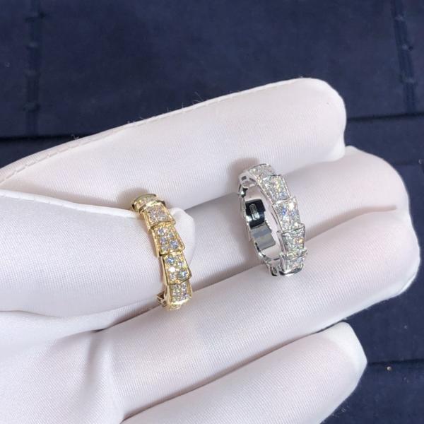 BVL Serpenti Viper Ring High Quality 18K Gold Ring Jewelry Natural Diamond