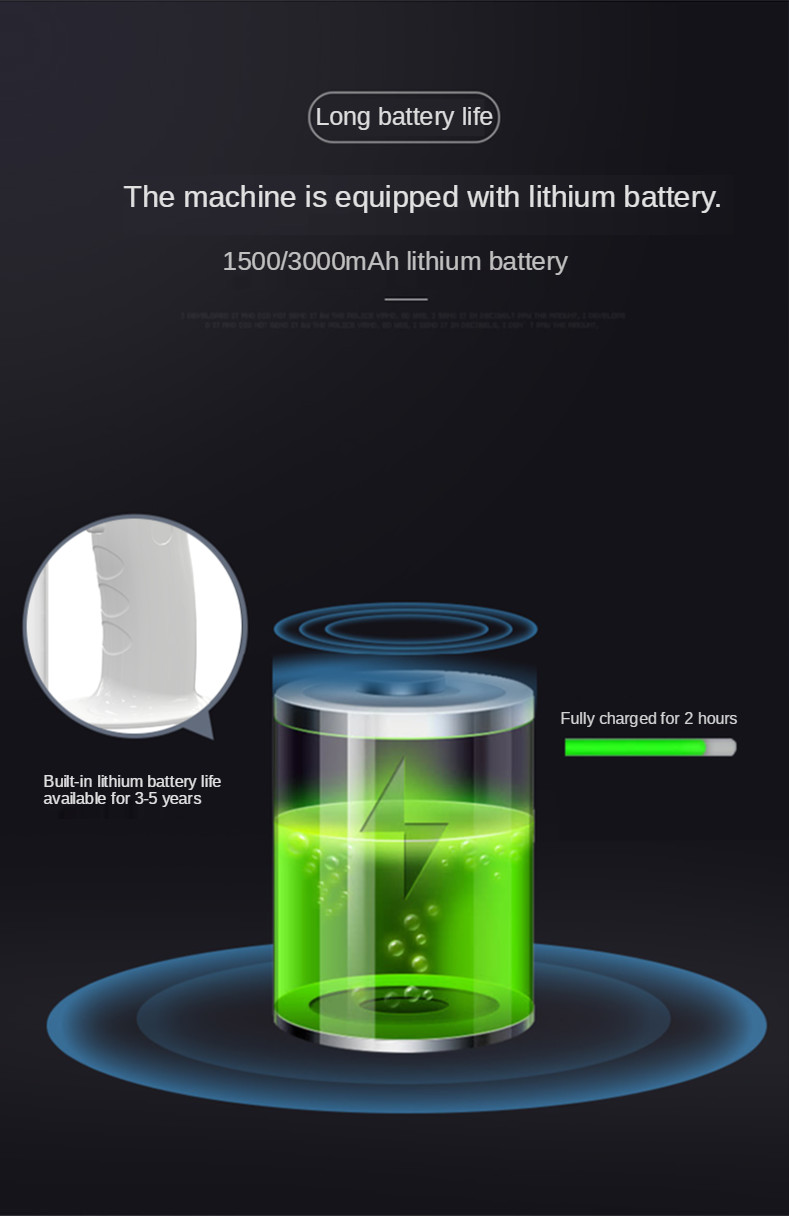 Lithium Battery Blue Light Disinfection Spray Handheld Antibacterial 500ml 50-60Hz
