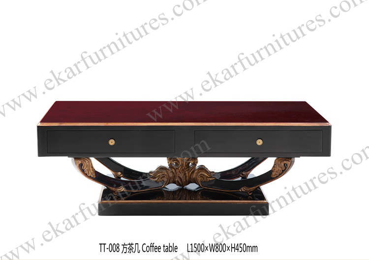 Golden furniture low table sculpture coffee table TT-019