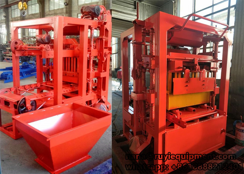 high quality 4-26 semi-automatic concrete hollow block machine