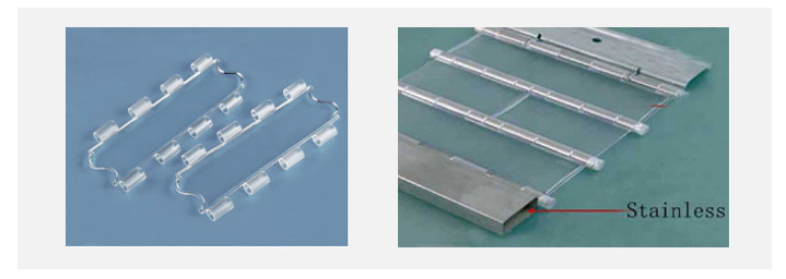Modern Clear Shutter Polycarbonate Roller Door Finished 6m Height Stainless Steel