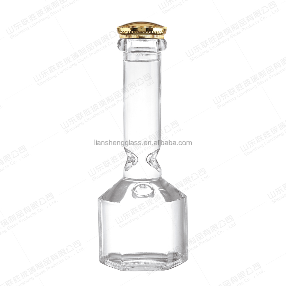 Healthy Lead-free Glass Bottles for Whisky and Wine Production in Customized Colors
