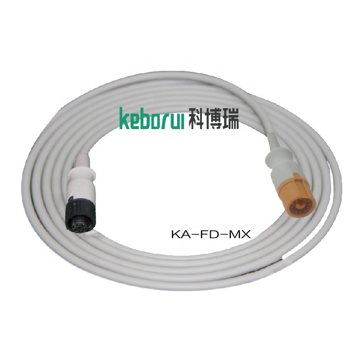 Fukuda Denshi 12 Pin IBP Adapter Cable To Medex Transducer IBP Cable
