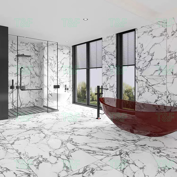 60x120cm White Matt Marble Porcelain Floor Tile Modern House Bathroom Wall And Floor Tile