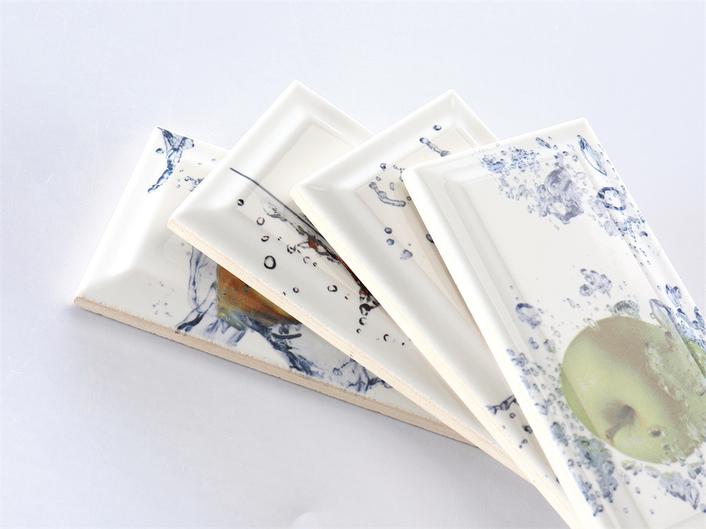 White 75x152mm Inside Ceramic Wall Bread Tiles For Kitchen And Living Room