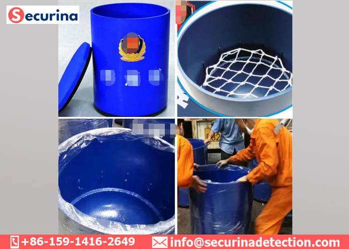 Carbon Steel Explosive Ordnance Disposal Device 1.5kg TNT Blast Container For Police