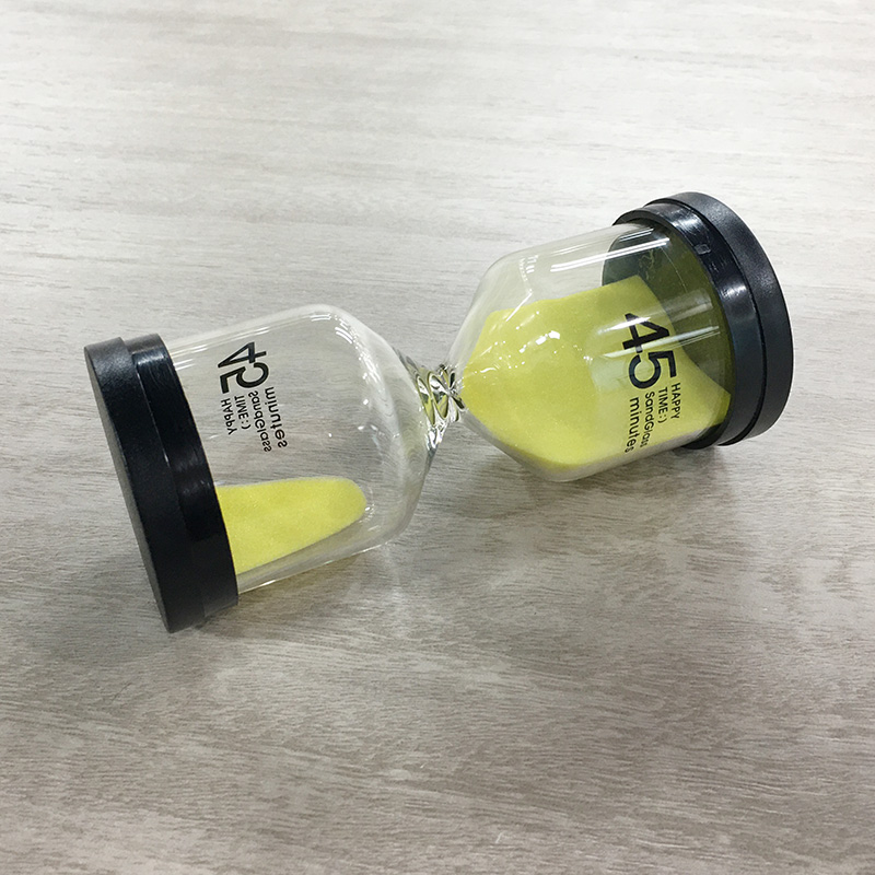 Decorative 60 Min Sand Timer , Customized Hourglass Contemporary Style