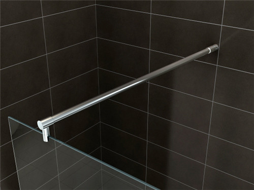 Easy Install Walk In Shower Screen , Frameless Glass Shower Screen With Support Bar