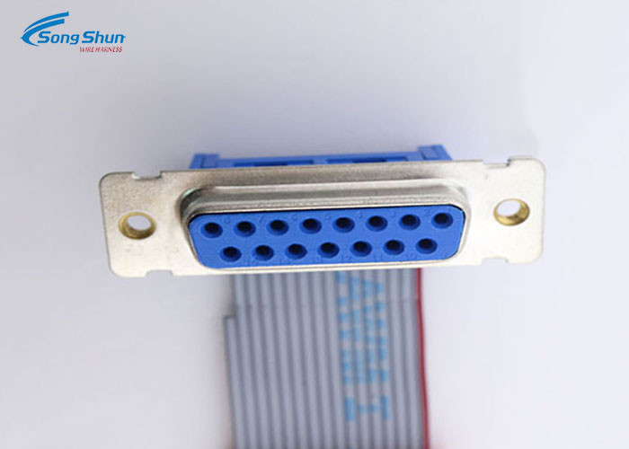 0.1 Meter Computer Ribbon Cable AMP215464 VGA D-Sub 9pin Male CD DVC HDD