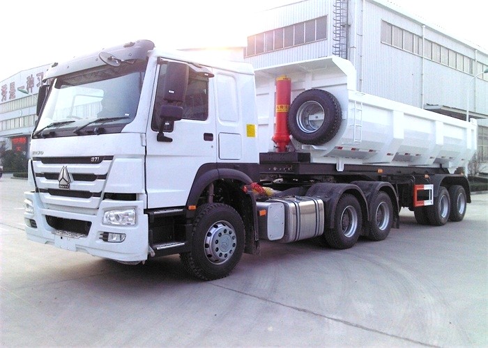 Sinotruk U Shape 3 Axle 35 CBM Hydraulic Tipping Trailer